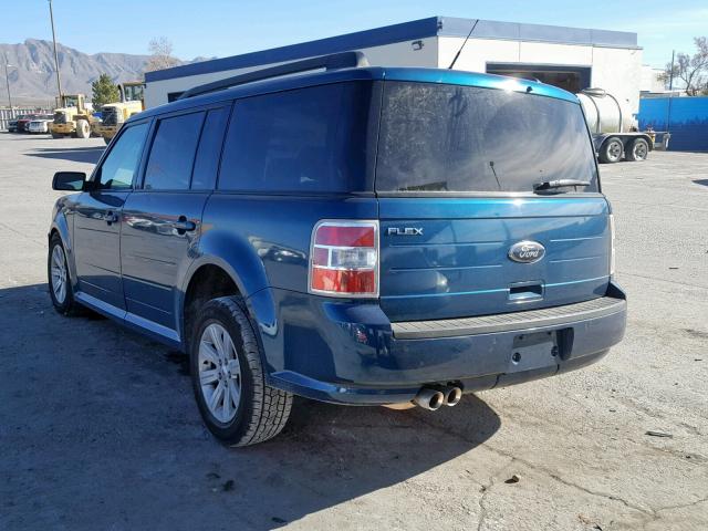 2FMGK5BCXBBD11803 - 2011 FORD FLEX SE TURQUOISE photo 3