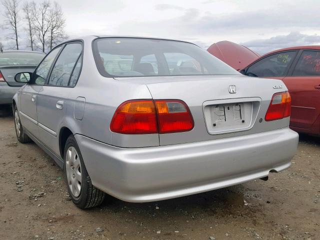 2HGEJ6614YH514836 - 2000 HONDA CIVIC BASE SILVER photo 3