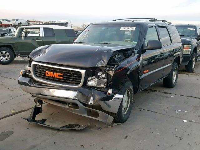 1GKEK13Z92R170229 - 2002 GMC YUKON BLACK photo 2