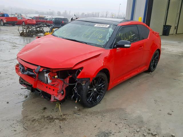 JTKJF5C72D3052249 - 2013 TOYOTA SCION TC 红色 照片 2