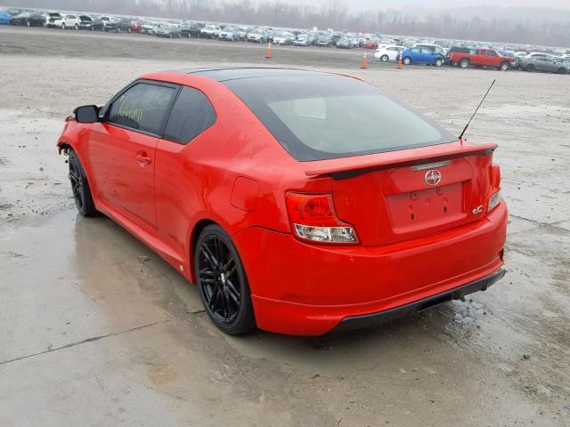 JTKJF5C72D3052249 - 2013 TOYOTA SCION TC 红色 照片 3