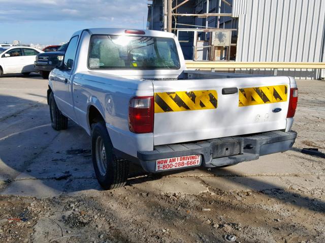 1FTYR10D15PB05095 - 2005 FORD RANGER WHITE photo 3