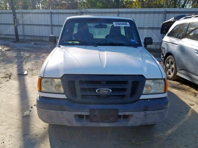 1FTYR10D15PB05095 - 2005 FORD RANGER WHITE photo 9