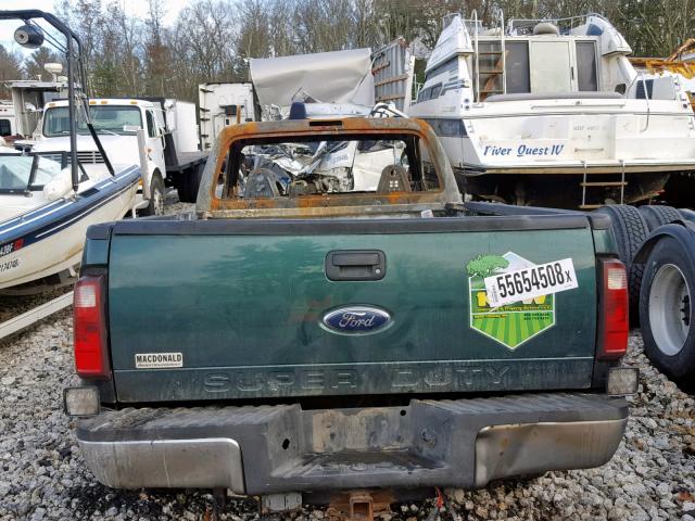 1FTWF31R88ED13450 - 2008 FORD F350 SRW S GREEN photo 6