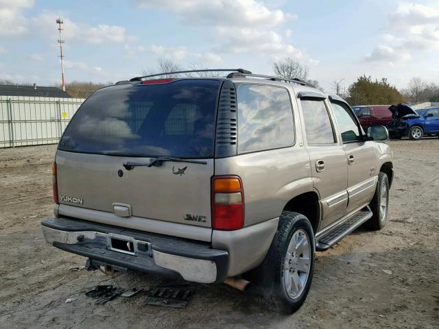 1GKEK13Z12J279671 - 2002 GMC YUKON BEIGE photo 4