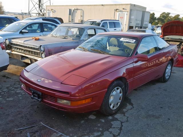 1ZVPT20C2N5202096 - 1992 FORD PROBE GL RED photo 2