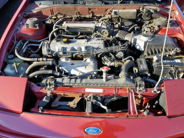 1ZVPT20C2N5202096 - 1992 FORD PROBE GL RED photo 7