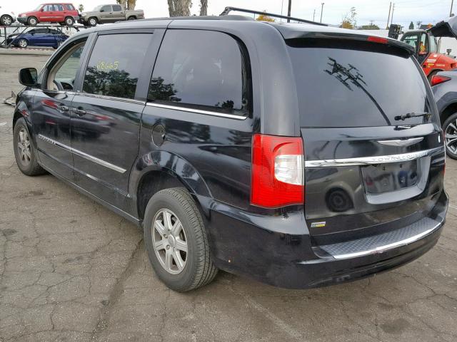 2C4RC1BG9DR630111 - 2013 CHRYSLER TOWN & COU BLACK photo 3