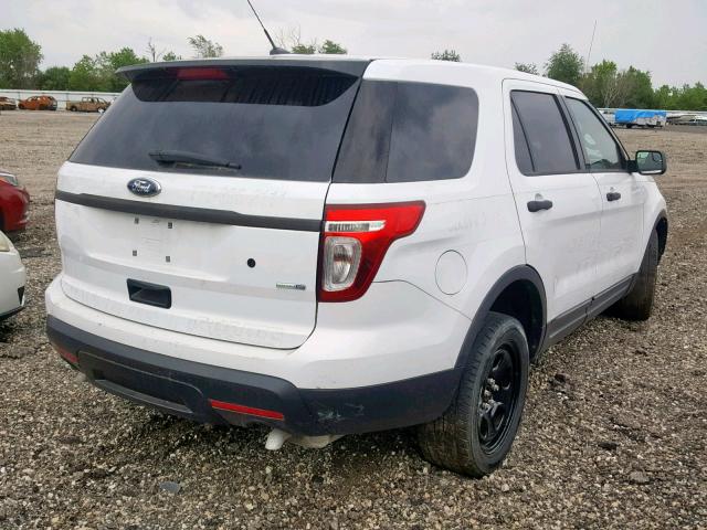 1FM5K8ARXEGB96390 - 2014 FORD EXPLORER P WHITE photo 4