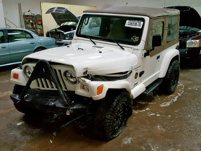 1J4FA59S61P314649 - 2001 JEEP WRANGLER / WHITE photo 2