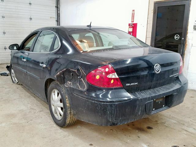 2G4WD582361308354 - 2006 BUICK LACROSSE C BLACK photo 3