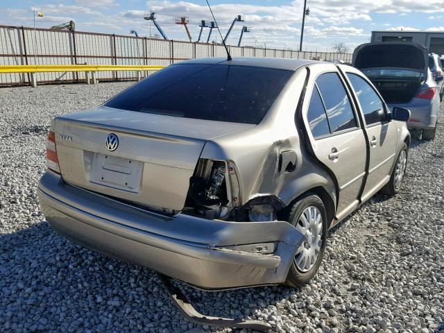 3VWRK69M44M130289 - 2004 VOLKSWAGEN JETTA GL GOLD photo 4