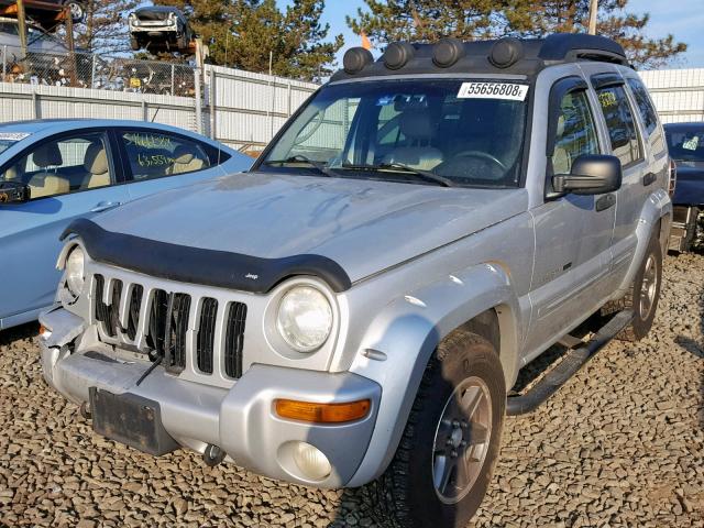 1J4GL38KX3W537662 - 2003 JEEP LIBERTY RE SILVER photo 2