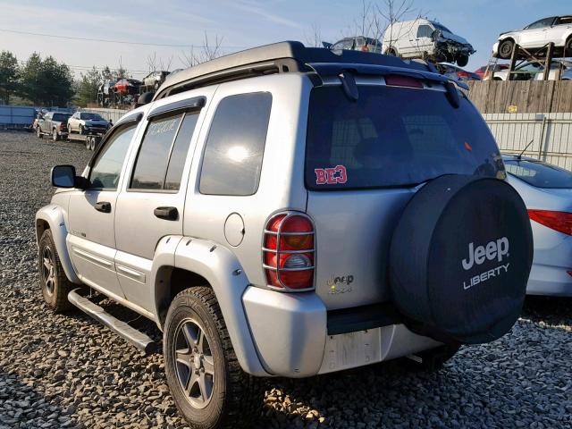 1J4GL38KX3W537662 - 2003 JEEP LIBERTY RE SILVER photo 3