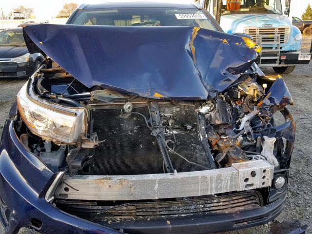 5TDJKRFH0GS233707 - 2016 TOYOTA HIGHLANDER ლურჯი ფოტო 7