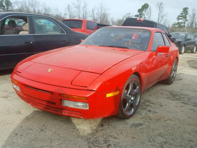 WP0AB0940HN470337 - 1987 PORSCHE 944 RED photo 2