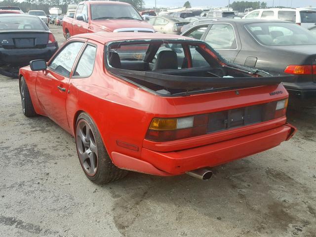 WP0AB0940HN470337 - 1987 PORSCHE 944 RED photo 3