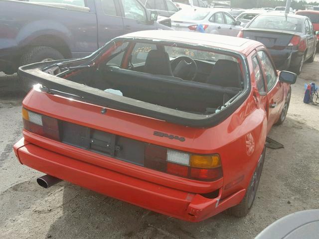 WP0AB0940HN470337 - 1987 PORSCHE 944 RED photo 4