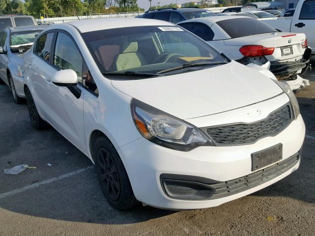 KNADM4A30C6091002 - 2012 KIA RIO LX WHITE photo 1