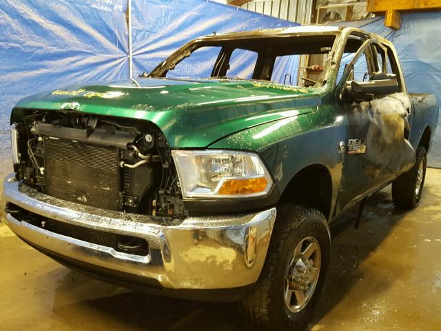 3C6UD5DLXCG134531 - 2012 DODGE RAM 2500 S მწვანე ფოტო 2