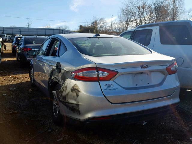 3FA6P0G79GR164405 - 2016 FORD FUSION S SILVER photo 3