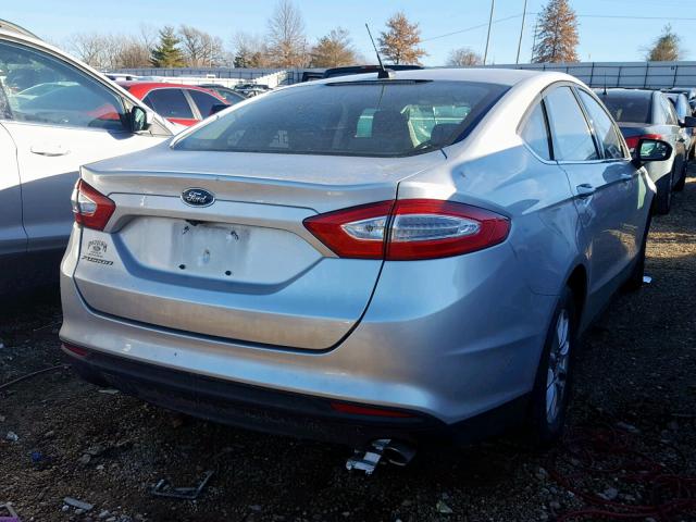 3FA6P0G79GR164405 - 2016 FORD FUSION S SILVER photo 4