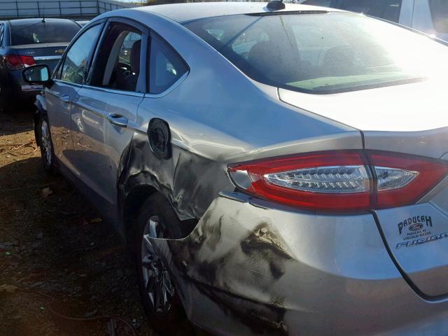 3FA6P0G79GR164405 - 2016 FORD FUSION S SILVER photo 9