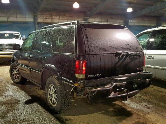 1GKDT13W9W2953421 - 1998 GMC ENVOY BLACK photo 3