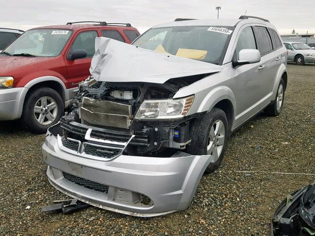 3D4PG1FG1BT520267 - 2011 DODGE JOURNEY MA SILVER photo 2