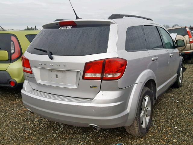 3D4PG1FG1BT520267 - 2011 DODGE JOURNEY MA SILVER photo 4