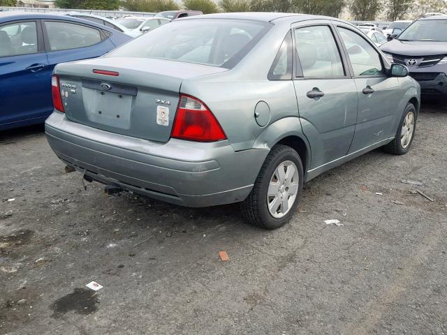 1FAFP34N26W127924 - 2006 FORD FOCUS ZX4 GREEN photo 4