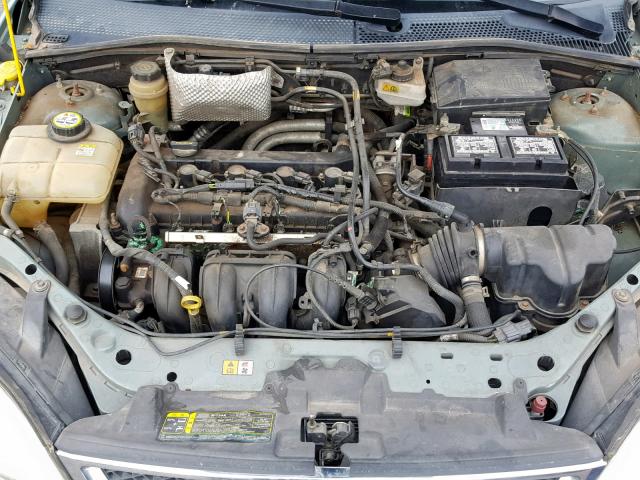 1FAFP34N26W127924 - 2006 FORD FOCUS ZX4 GREEN photo 7