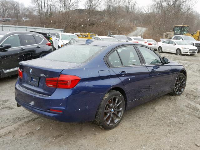 WBA8E5G52GNT94758 - 2016 BMW 320 XI BLUE photo 4