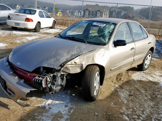 1G1JF52T2Y7131823 - 2000 CHEVROLET CAVALIER L GOLD photo 2