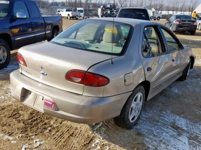 1G1JF52T2Y7131823 - 2000 CHEVROLET CAVALIER L GOLD photo 4