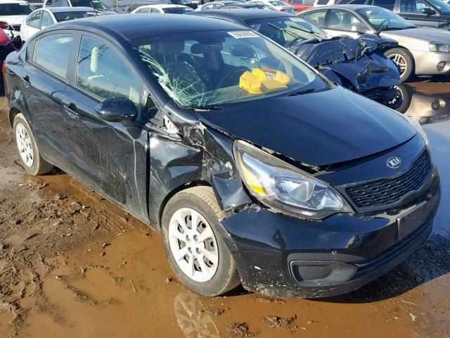 KNADM4A38D6222243 - 2013 KIA RIO LX BLACK photo 1