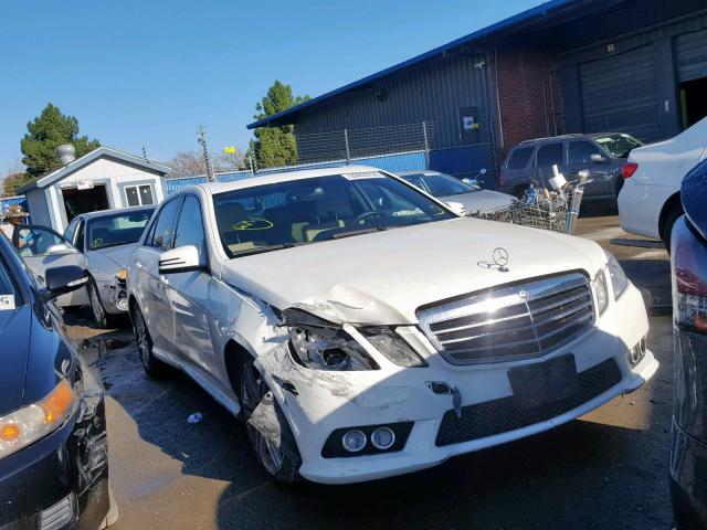 WDDHF5GB5AA044552 - 2010 MERCEDES-BENZ E 350 WHITE photo 1