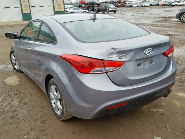 KMHDH6AE6DU008881 - 2013 HYUNDAI ELANTRA CO SILVER photo 3