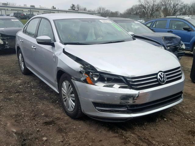 1VWAP7A31EC008497 - 2014 VOLKSWAGEN PASSAT S SILVER photo 1