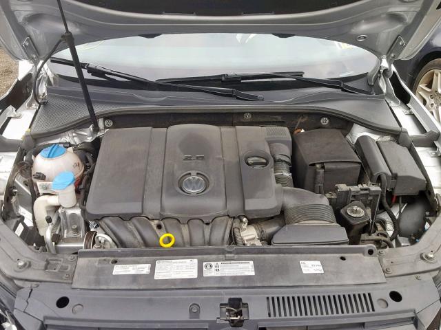 1VWAP7A31EC008497 - 2014 VOLKSWAGEN PASSAT S SILVER photo 7