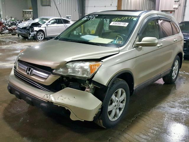 JHLRE48707C099559 - 2007 HONDA CR-V EXL GOLD photo 2