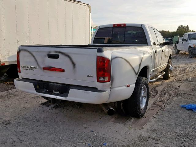 3D7MA48C74G247379 - 2004 DODGE RAM 3500 S WHITE photo 4