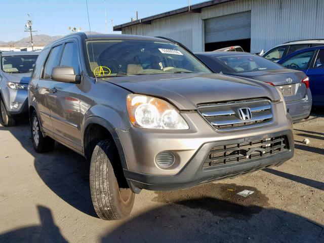 JHLRD78946C012508 - 2006 HONDA CR-V SE BEIGE photo 1