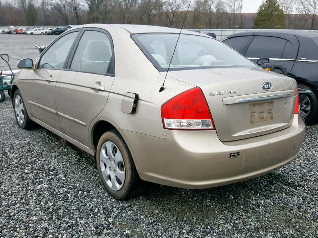 KNAFE121275480530 - 2007 KIA SPECTRA EX GOLD photo 3