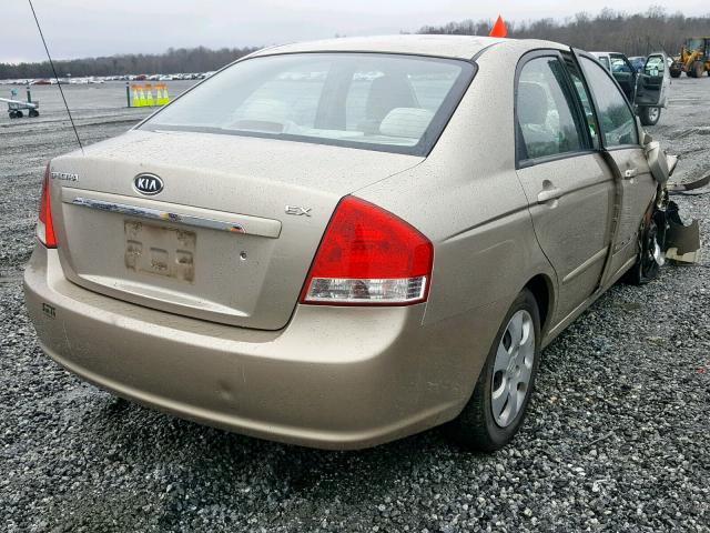 KNAFE121275480530 - 2007 KIA SPECTRA EX GOLD photo 4