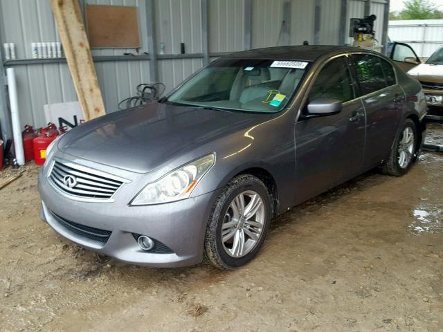 JN1DV6AP8CM810316 - 2012 INFINITI G25 BASE GRAY photo 2