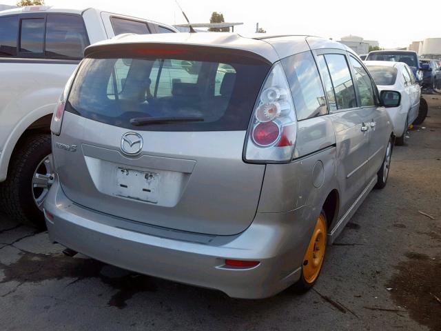 JM1CR29L160117414 - 2006 MAZDA 5 SILVER photo 4