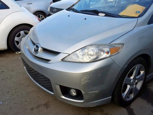 JM1CR29L160117414 - 2006 MAZDA 5 SILVER photo 9