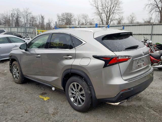 JTJBARBZ2H2121647 - 2017 LEXUS NX 200T SILVER photo 3