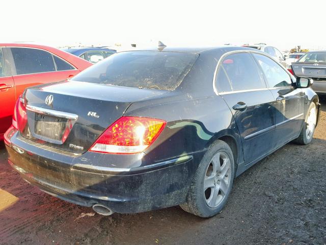 JH4KB16535C016046 - 2005 ACURA RL BLACK photo 4